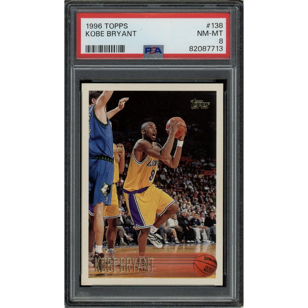 Kobe Bryant Rookie PSA 8 1996 Topps #138 Card | Auction of Champions
