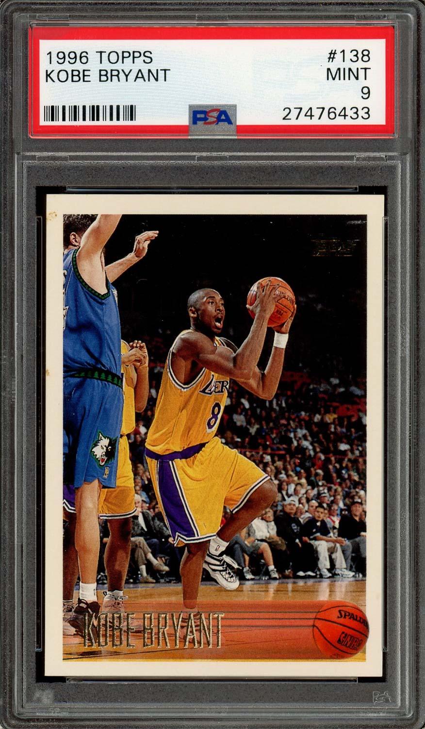 その他 1996 TOPPS Kobe Bryant #138 Kobe Bryant Rookie PSA 9 1996 Topps Card #138 | Auction of Champions