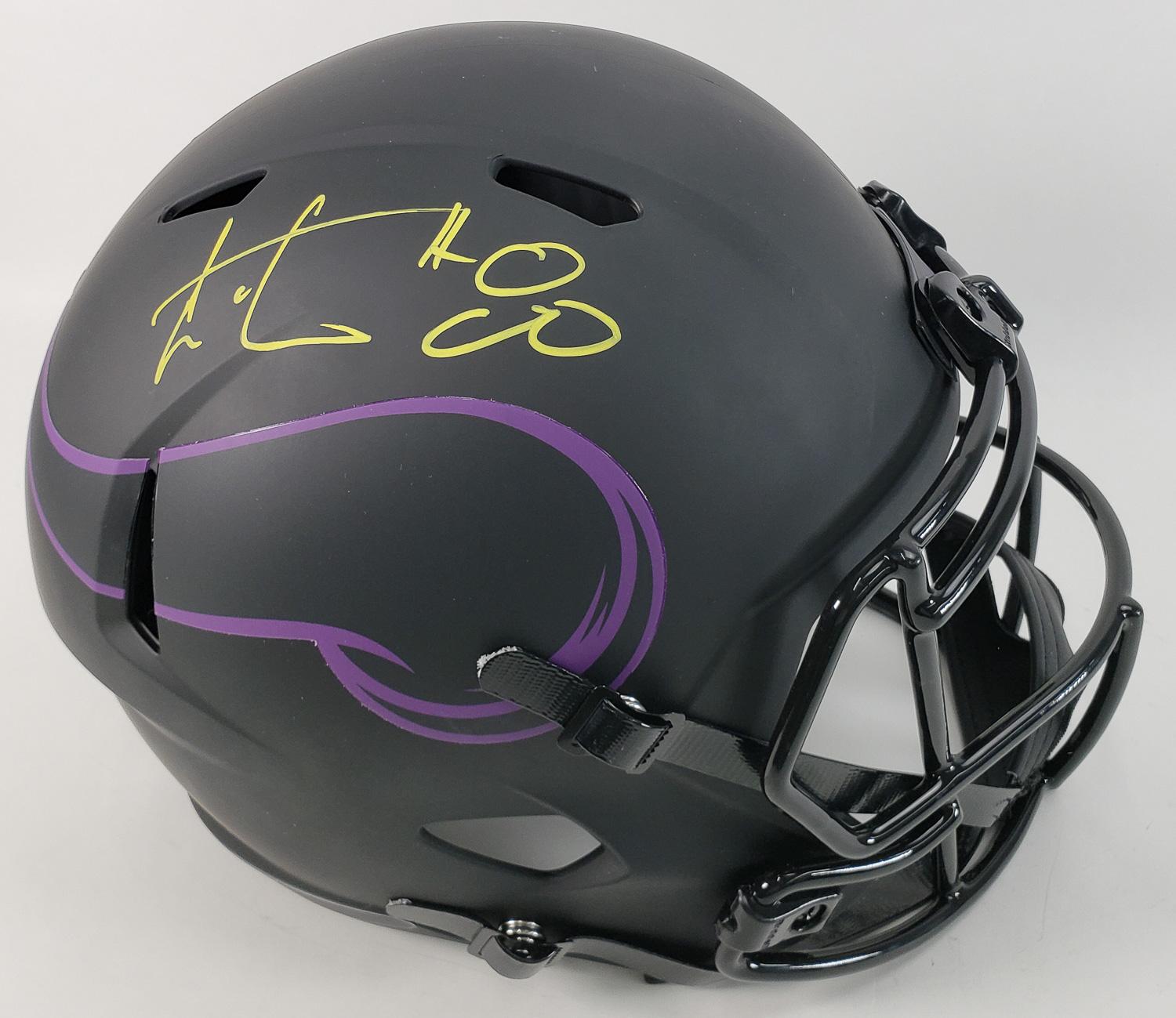 Cris Carter Signed Full Size Replica Minnesota Vikings Eclipse Alternate  Speed Helmet (Schwartz Sports COA) | Auction of Champions