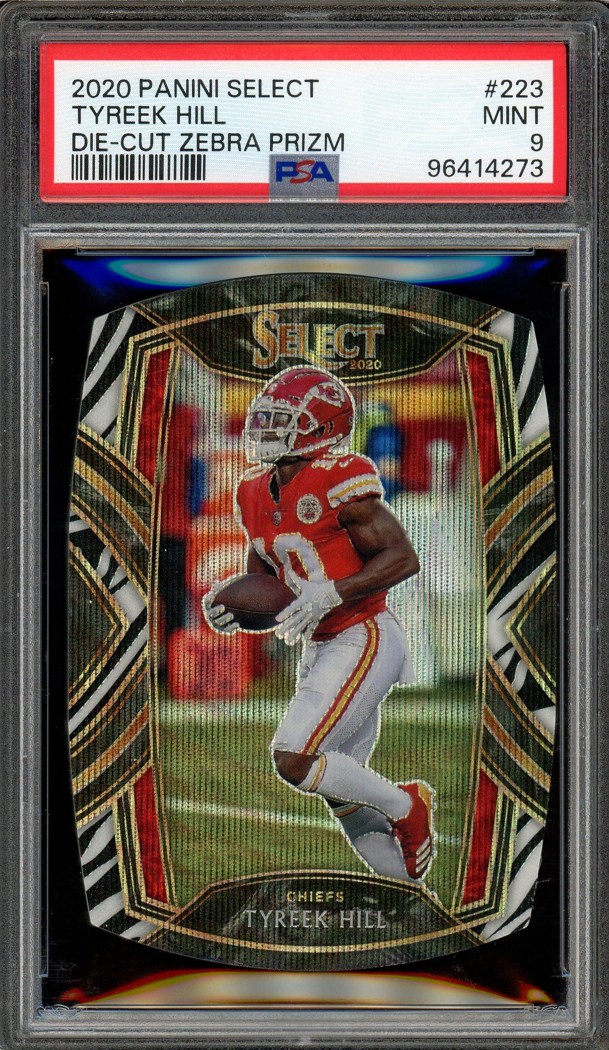 tyreek hill graded card Tyreek Hill 2021 Panini Prizm Brilliance 1st Graded 10 NFL Card #B-15 Dolphins